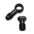 Load image into Gallery viewer, Vibrant Single -8AN 3/8-24 Aluminum Male Banjo Adapter Assembly 11581 - Side View