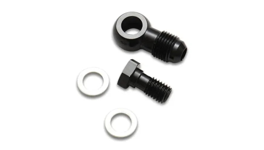 Vibrant Single Male Banjo Adapter Assembly -8AN Banjo M12x1.25 Adaptor Fitting - Side View