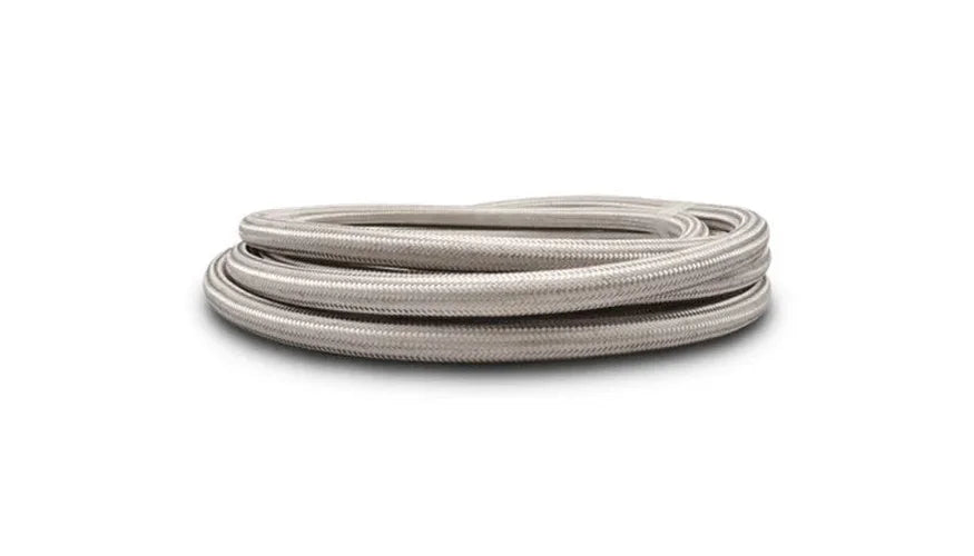 Vibrant Stainless Steel Braided Flex Hose w/PTFE Liner AN -3 (20ft Roll) - Back View