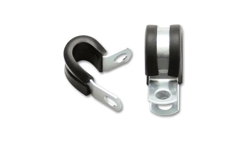 Vibrant Stainless Steel Cushion P-Clamp 0.3125in OD Hose (10 Pack) - Side View