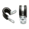 Load image into Gallery viewer, Vibrant Stainless Steel Cushion P-Clamp 1.125in OD Hose (10 Pack) - Side View