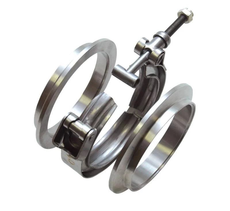 Vibrant Stainless Steel V-Band Flange for 2.75in O.D. Tubing - Female - Main Product View
