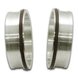 Load image into Gallery viewer, Vibrant Stainless Steel Weld Fitting w/ O-Rings for 5in OD Tubing - Side View