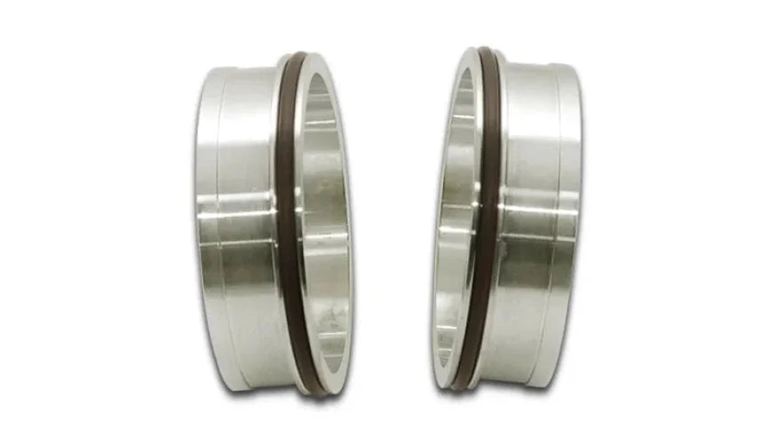 Vibrant Stainless Steel Weld Fitting w/ O-Rings for 5in OD Tubing - Side View