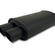 Load image into Gallery viewer, Vibrant StreetPower FLAT BLACK Oval Muffler with Dual 3in Outlet - 3in inlet I.D. - Main Product View