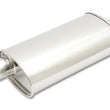 Load image into Gallery viewer, Vibrant StreetPower Oval Muff 5in x 9in x 15in long body 2.25in in I.D. x 2.25in out Offset-Center - Main Product View