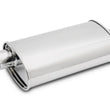 Load image into Gallery viewer, Vibrant StreetPower Oval Muff 5in x 9in x 15in long body 3in inlet I.D. x 3in outlet Offset-Center - Side View
