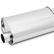 Load image into Gallery viewer, Vibrant StreetPower Oval Muff 5in x 9in x 15in long body 3in inlet I.D. x 3in outlet Offset-Offset - Main Product View