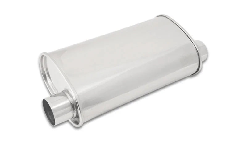 Vibrant StreetPower Oval Muffler 5in x 9in x 15in - 2.5in inlet/outlet (Offset-Offset Same Side) - Main Product View