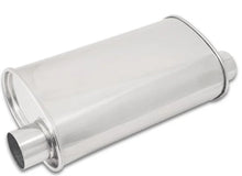 Load image into Gallery viewer, Vibrant StreetPower Oval Muffler 5in x 9in x 15in - 2.5in inlet/outlet (Offset-Offset Same Side) - Detail View
