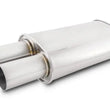 Load image into Gallery viewer, Vibrant Streetpower Oval Muffler w/3.00in Round Straight Cut Tip (3.00in Inlet) - Main Product View