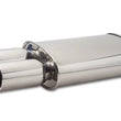 Load image into Gallery viewer, Vibrant StreetPower Oval Muffler w/ Dual 3.5in Round Tips Straight Cut Beveled Edge 2.5in inlet I.D. - Main Product View