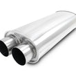 Load image into Gallery viewer, Vibrant Streetpower Oval Muffler 3.0in Dual Inlet/Outlet 18in Body Length