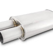 Load image into Gallery viewer, Vibrant Streetpower Oval Muffler w/3.00in Round Straight Cut Tip (3.00in Inlet) - Main Product View