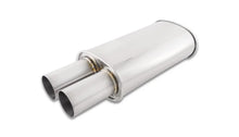 Load image into Gallery viewer, Vibrant Streetpower Oval Muffler w/3.00in Round Straight Cut Tip (2.50in Inlet) - Side View