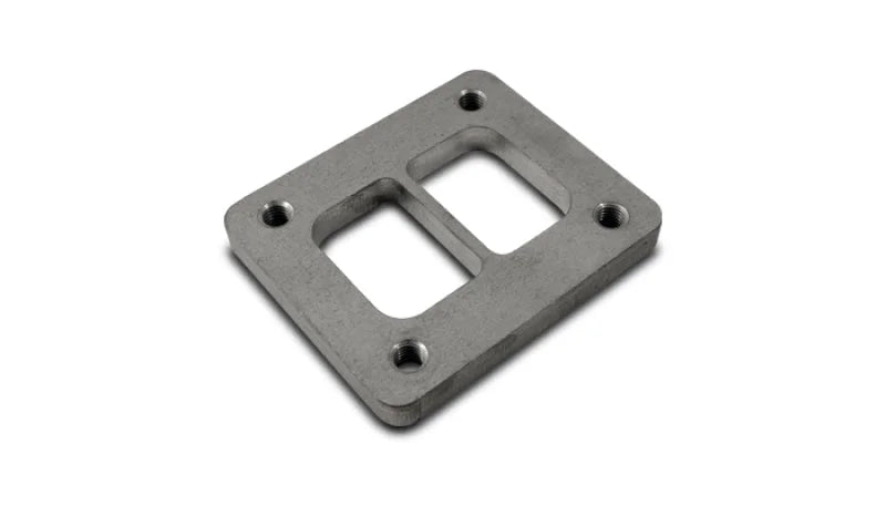 Vibrant T04 Turbo Inlet Flange (Divided Inlet) Mild Steel 1/2in Thick - Side View
