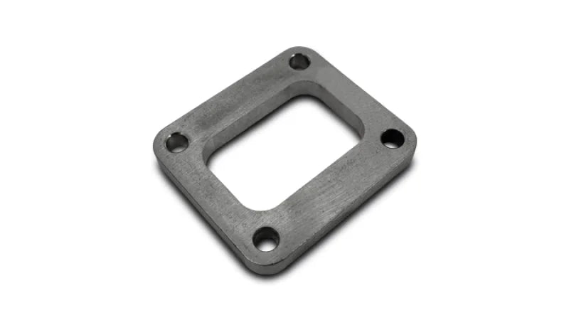 Vibrant T04 Turbo Inlet Flange (Rectangular Inlet) Mild Steel 1/2in Thick - Side View