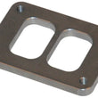 Load image into Gallery viewer, Vibrant T06 Turbo Inlet Flange (Divided Inlet) Mild Steel 1/2in Thick - Main Product View