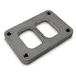 Load image into Gallery viewer, Vibrant T06 Turbo Inlet Flange (Divided Inlet) Mild Steel 1/2in Thick - Back View