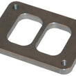 Load image into Gallery viewer, Vibrant T06 Turbo Inlet Flange (Divided Inlet) Mild Steel 1/2in Thick - Main Product View