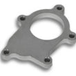 Load image into Gallery viewer, Vibrant T3 Turbo Discharge Flange (5 Bolt) for External Wastegate applicationsT304 SS 1/2in Thick - Side View