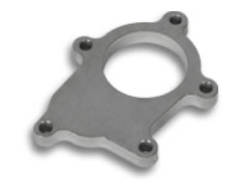 Vibrant T3 Turbo Discharge Flange (5 Bolt) for External Wastegate applicationsT304 SS 1/2in Thick - Side View