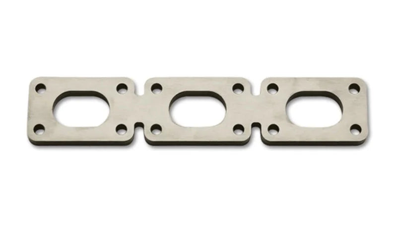 Vibrant T304 Exh Manifold Flanges platform motors 3/8in Thick (SOLD IN PAIRS) fits 1992-2006 BMW 3 Series - Installation View