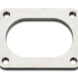 Load image into Gallery viewer, Vibrant T304 SS 4 Bolt Flange for 3in O.D. Oval tubing - Side View