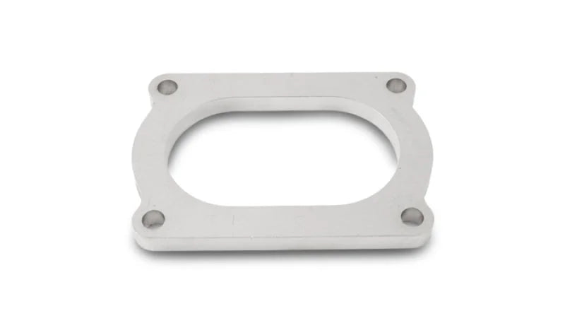 Vibrant T304 SS 4 Bolt Flange for 4in O.D. Oval Tubing - Main Product View
