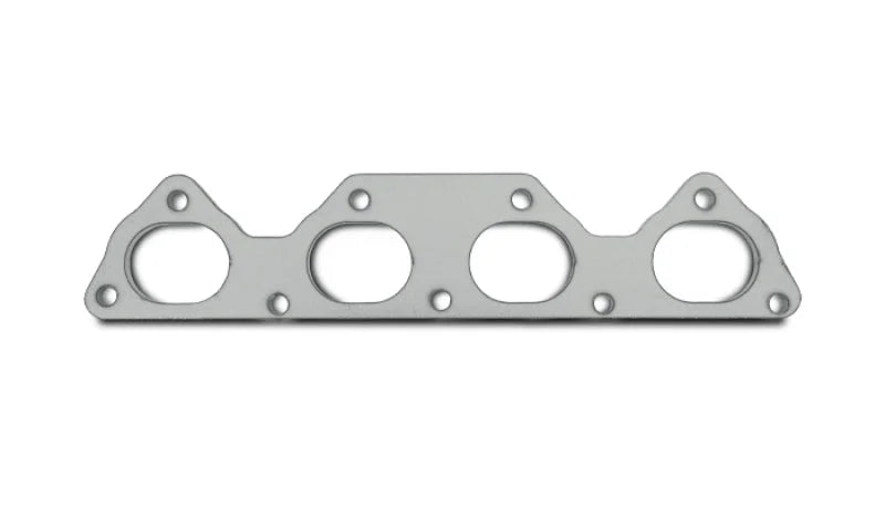 Vibrant T304 SS Exhaust Manifold Flange for Honda/Acura B-series motor 3/8in Thick - Side View