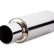 Load image into Gallery viewer, Vibrant TPV Round Muffler (23in Long) with 4in Round Tip Straight Cut - 4in inlet I.D. - Side View