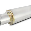 Load image into Gallery viewer, Vibrant TPV Round Muffler (23in Long) with 4in Round Tip Straight Cut - 4in inlet I.D. - Main Product View