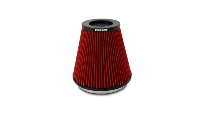 Vibrant The Classic Perf Air Filter 5in Cone OD x 7in Height x 7in Flange ID - Side View