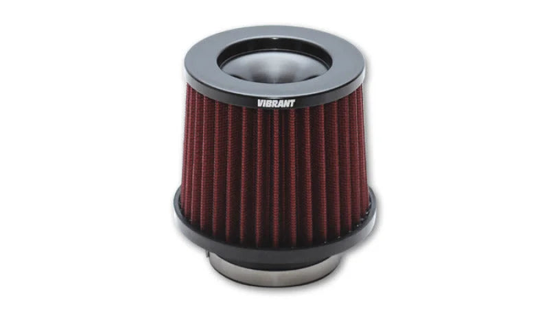 Vibrant The Classic Performance Air Filter (5.25in O.D. Cone x 5in Tall x 3in inlet I.D.) - Side View