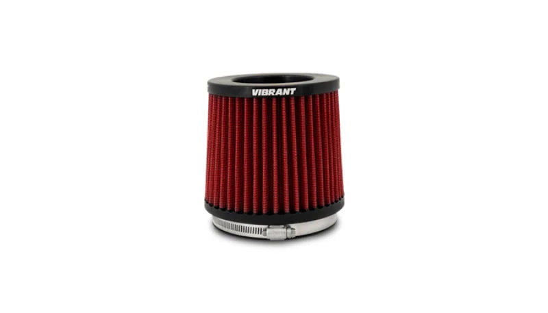 Vibrant The Classic Performance Air Filter (5.25in O.D. Cone x 5in Tall x 4.5in inlet I.D.) - Side View