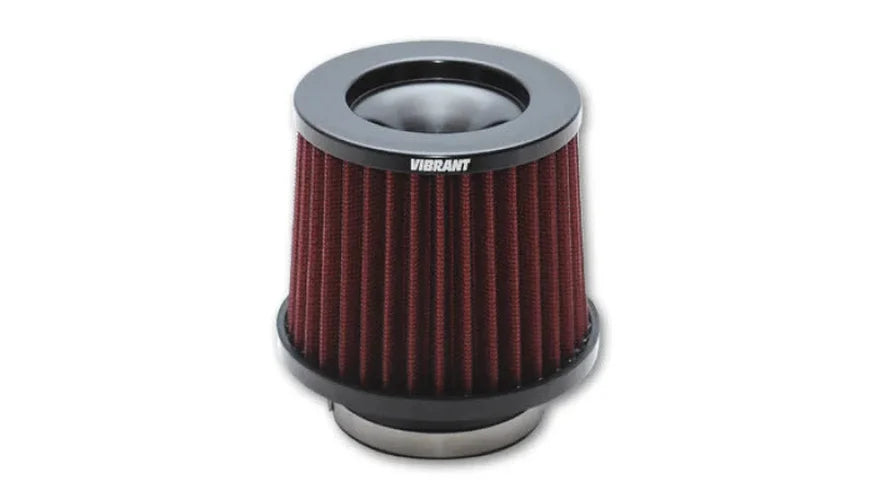 Vibrant The Classic Performance Air Filter (5.25in O.D. Cone x 5in Tall x 3in inlet I.D.) - Side View