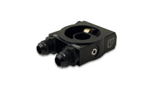 Load image into Gallery viewer, Vibrant Thermostatic Oil Cooler Sandwich Adapter w/Thermostat - Side View