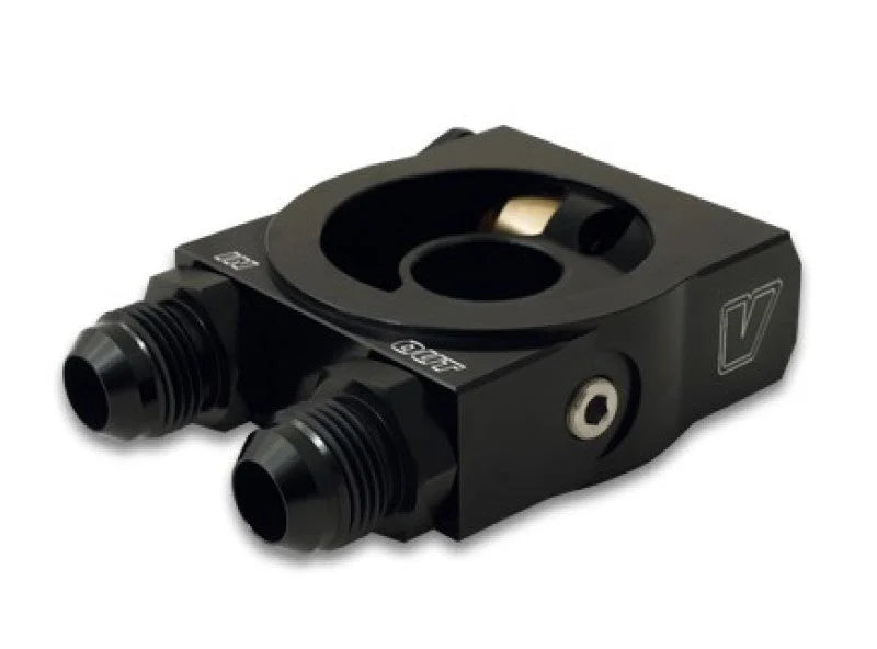 Vibrant Thermostatic Oil Cooler Sandwich Adapter w/Thermostat - Detail View