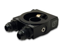 Load image into Gallery viewer, Vibrant Thermostatic Oil Cooler Sandwich Adapter w/Thermostat - Detail View