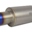 Load image into Gallery viewer, Vibrant Titanium Muffler w/Straight Cut Burnt Tip 3in. Inlet / 3in. Outlet - Main Product View