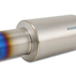 Load image into Gallery viewer, Vibrant Titanium Muffler w/Straight Cut Burnt Tip 4in Inlet / 4in Outlet - Main Product View