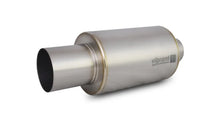 Load image into Gallery viewer, Vibrant Titanium Muffler w/Straight Cut Natural Tip 3.5in Inlet / 3.5in Outlet - Back View