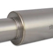 Load image into Gallery viewer, Vibrant Titanium Muffler w/Straight Cut Natural Tip 3.5in Inlet / 3.5in Outlet - Side View