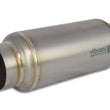 Load image into Gallery viewer, Vibrant Titanium Resonator 2.5in. Inlet / 2.5in. Outlet x 12in. Long - Side View