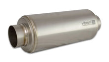 Load image into Gallery viewer, Vibrant Titanium Resonator 4in Inlet / 4in Outlet x 16in Long - Side View