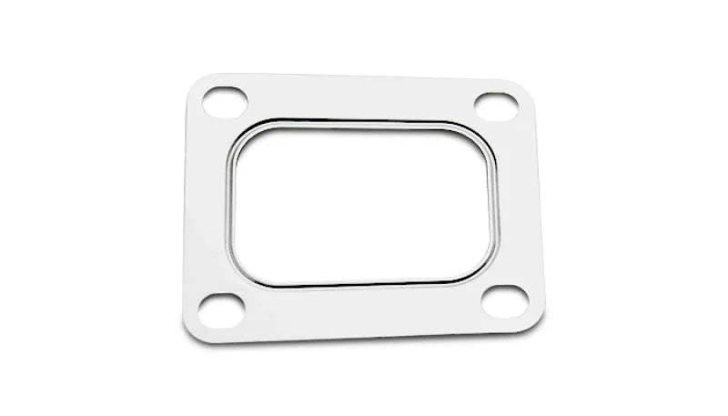 Vibrant Turbo Gasket for T04 Inlet Flange with Rectangular Inlet (Matches Flange #1441 and #14410) - Side View