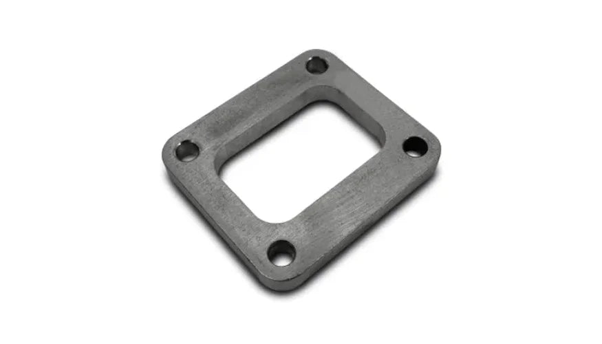 Vibrant T04 Turbo Inlet Flange (Rectangular Inlet) Mild Steel 1/2in Thick - Side View