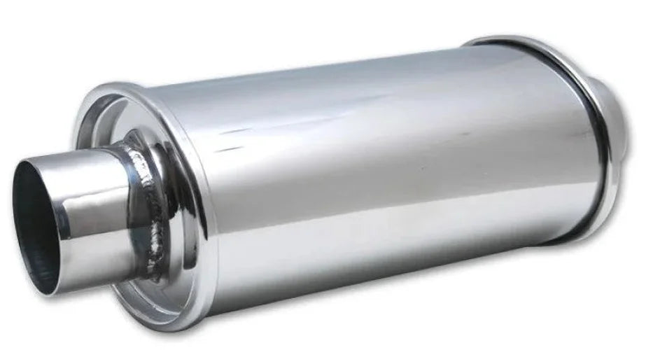 Vibrant ULTRA QUIET Resonator 2in inlet / outlet x 13.75in overall length - Detail View