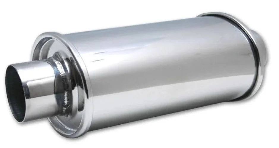 Vibrant ULTRA QUIET Resonator 3.5in inlet/outlet x 13.75in overall length - Detail View