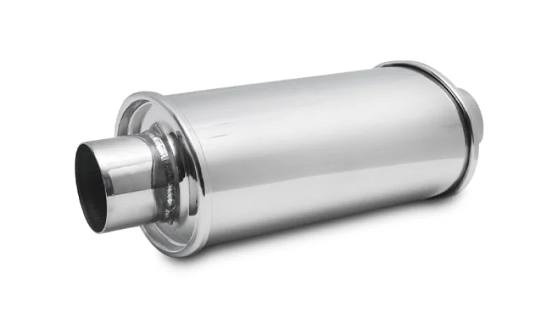 Vibrant ULTRA QUIET Resonator 3.5in inlet/outlet x 13.75in overall length - Side View